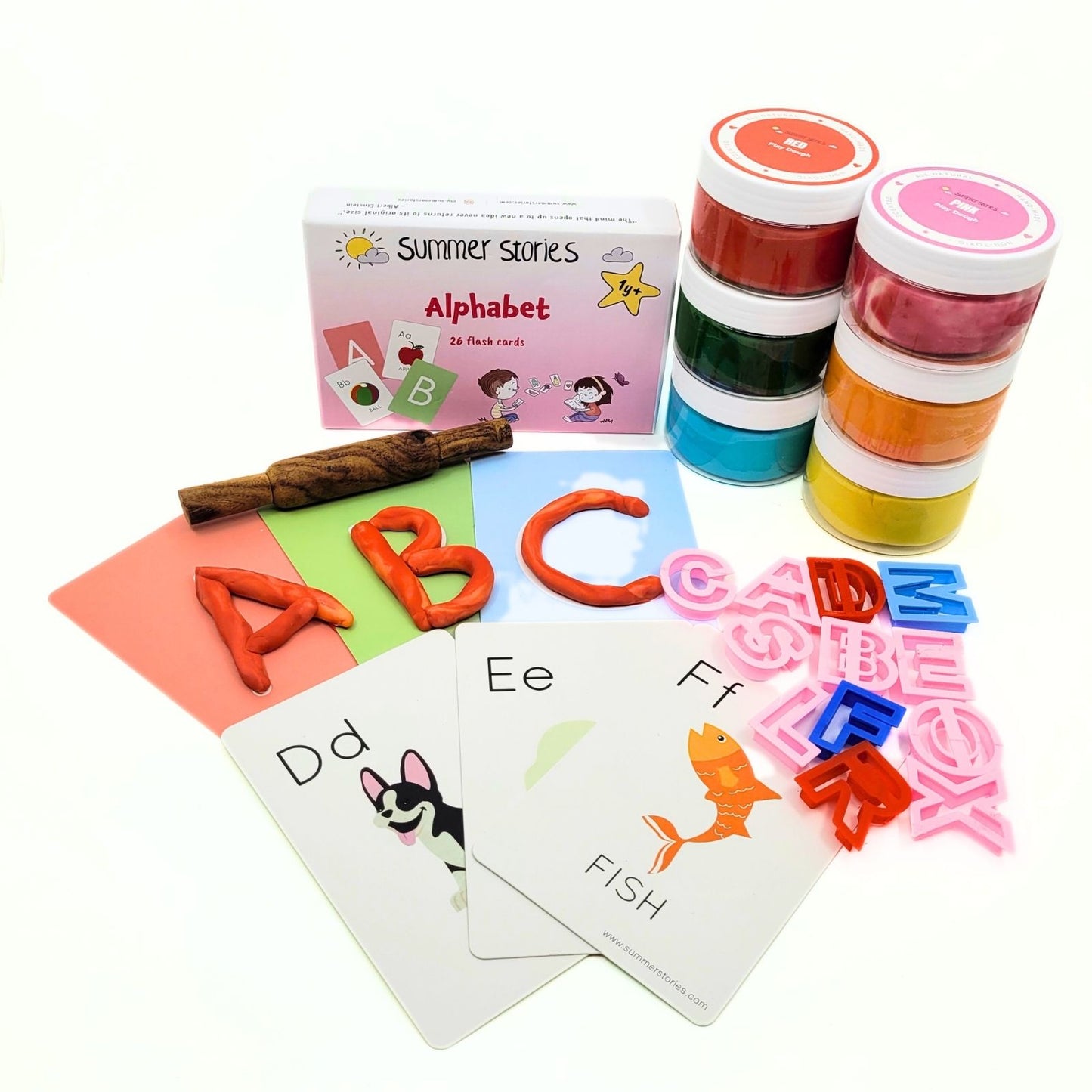 Alphabet Flash Cards & Play Dough Kit