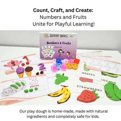 Numbers Flash Card  & Play Dough Kit